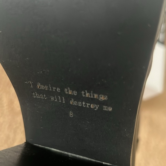 I desire the things that will destroy me sandals - Picture 8 of 9